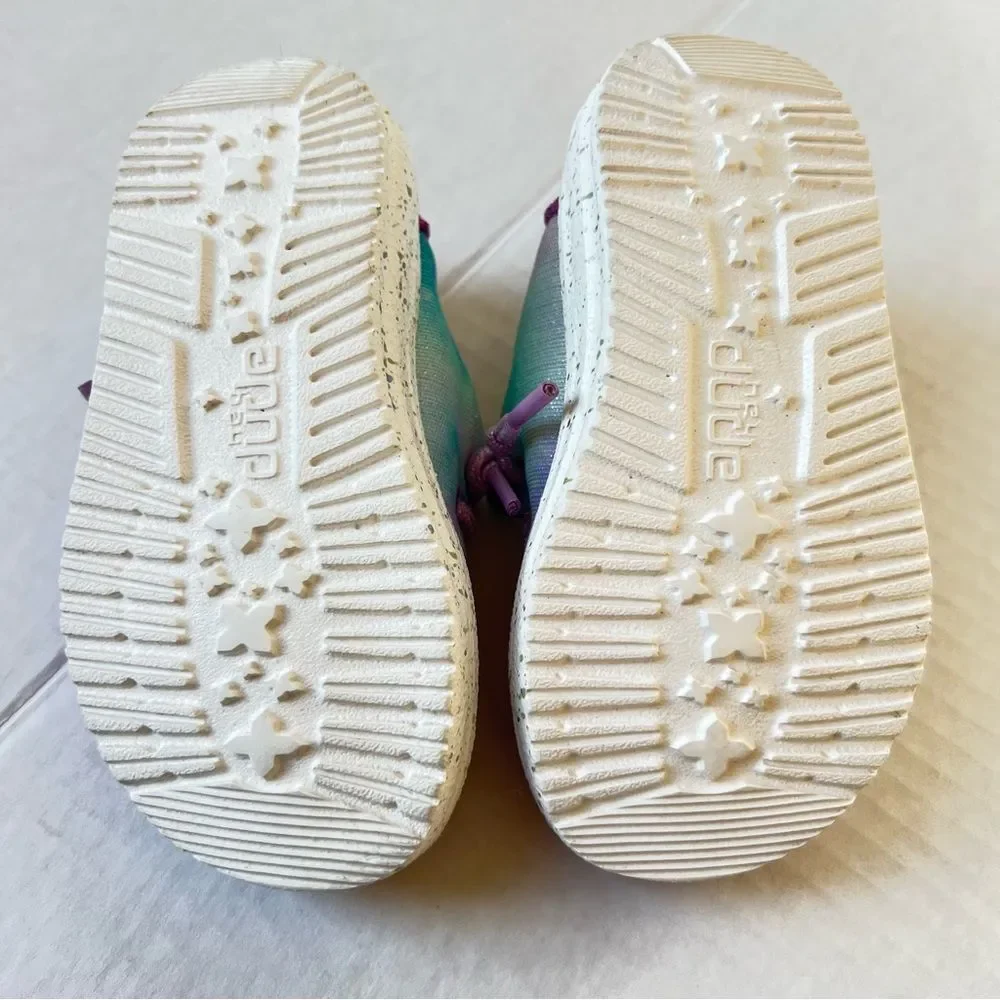 Hey Dude Toddler Wendy Sparkle Toddler Loafers | Kids Slip on Shoes SZ 5